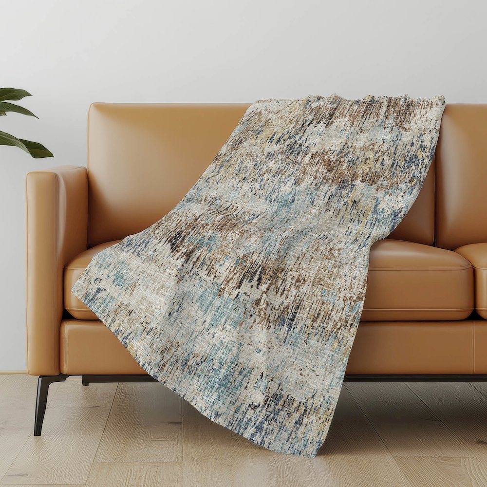 Premium Machine Washable ASB66 Moody 50" x 70" Sherpa Throw Blanket. Picture 4