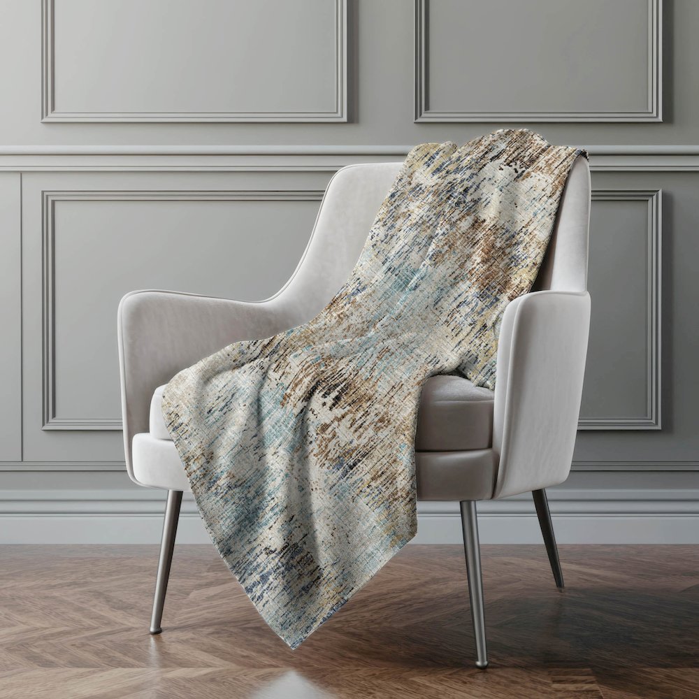 Premium Machine Washable ASB66 Moody 50" x 70" Sherpa Throw Blanket. Picture 5
