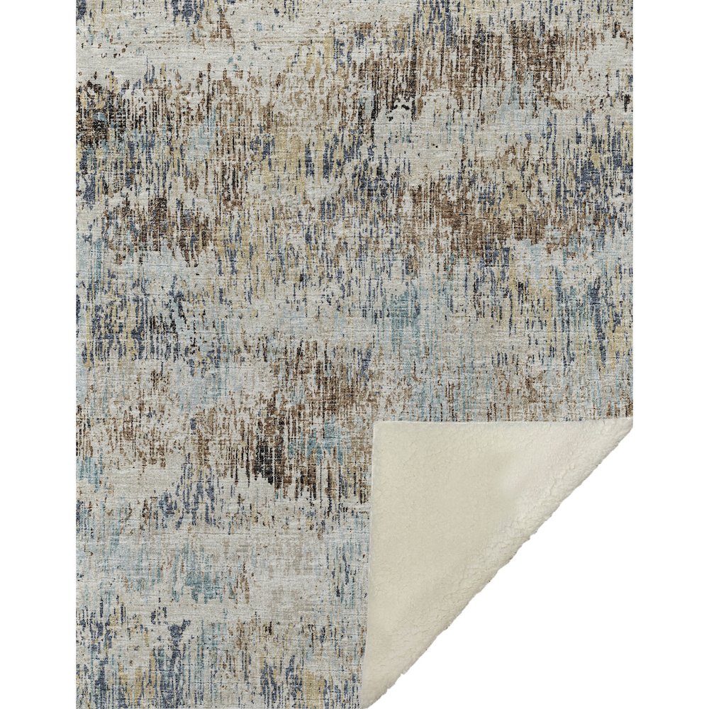 Premium Machine Washable ASB66 Moody 50" x 70" Sherpa Throw Blanket. Picture 1