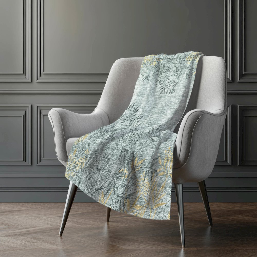 Premium Machine Washable ASB673 Gray 50" x 70" Sherpa Throw Blanket. Picture 5