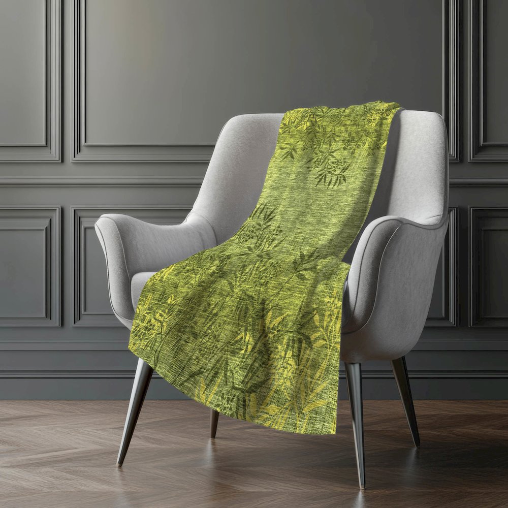 Premium Machine Washable ASB673 Olive 50" x 70" Sherpa Throw Blanket. Picture 5