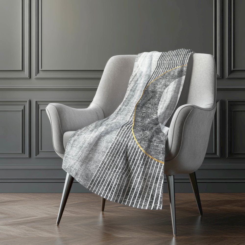 Premium Machine Washable ASB676 Charcoal 50" x 70" Sherpa Throw Blanket. Picture 5