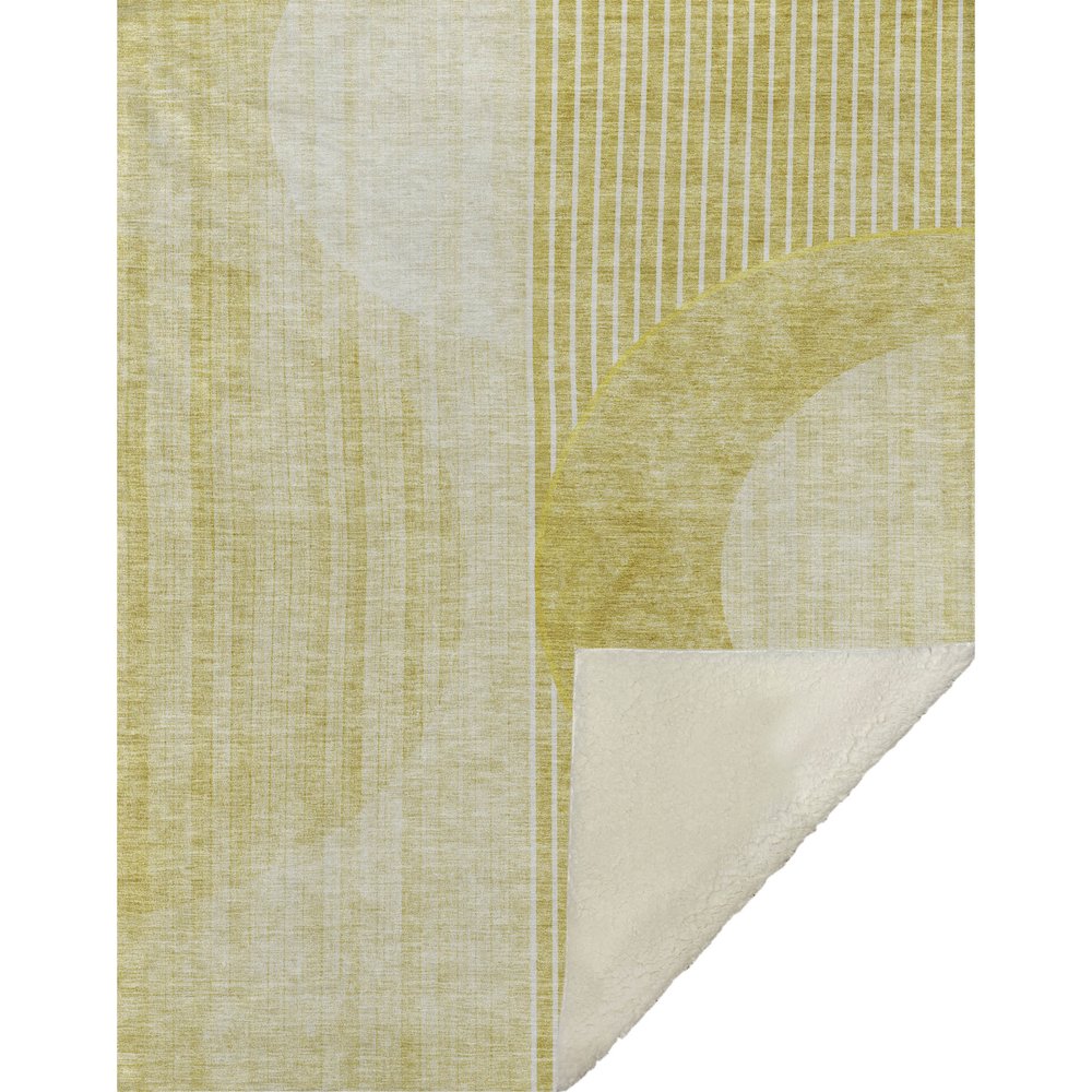 Premium Machine Washable ASB676 Wheat 50" x 70" Sherpa Throw Blanket. Picture 1