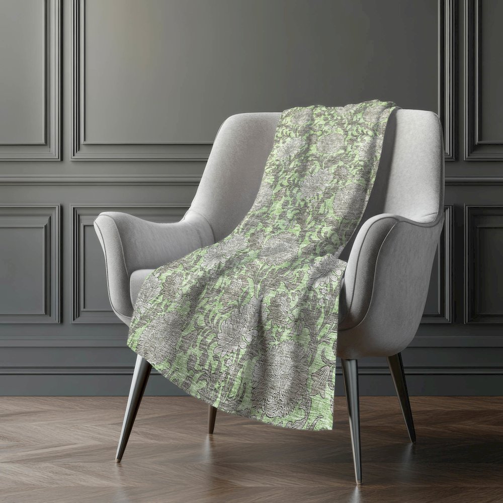 Premium Machine Washable ASB677 Aloe 50" x 70" Sherpa Throw Blanket. Picture 5