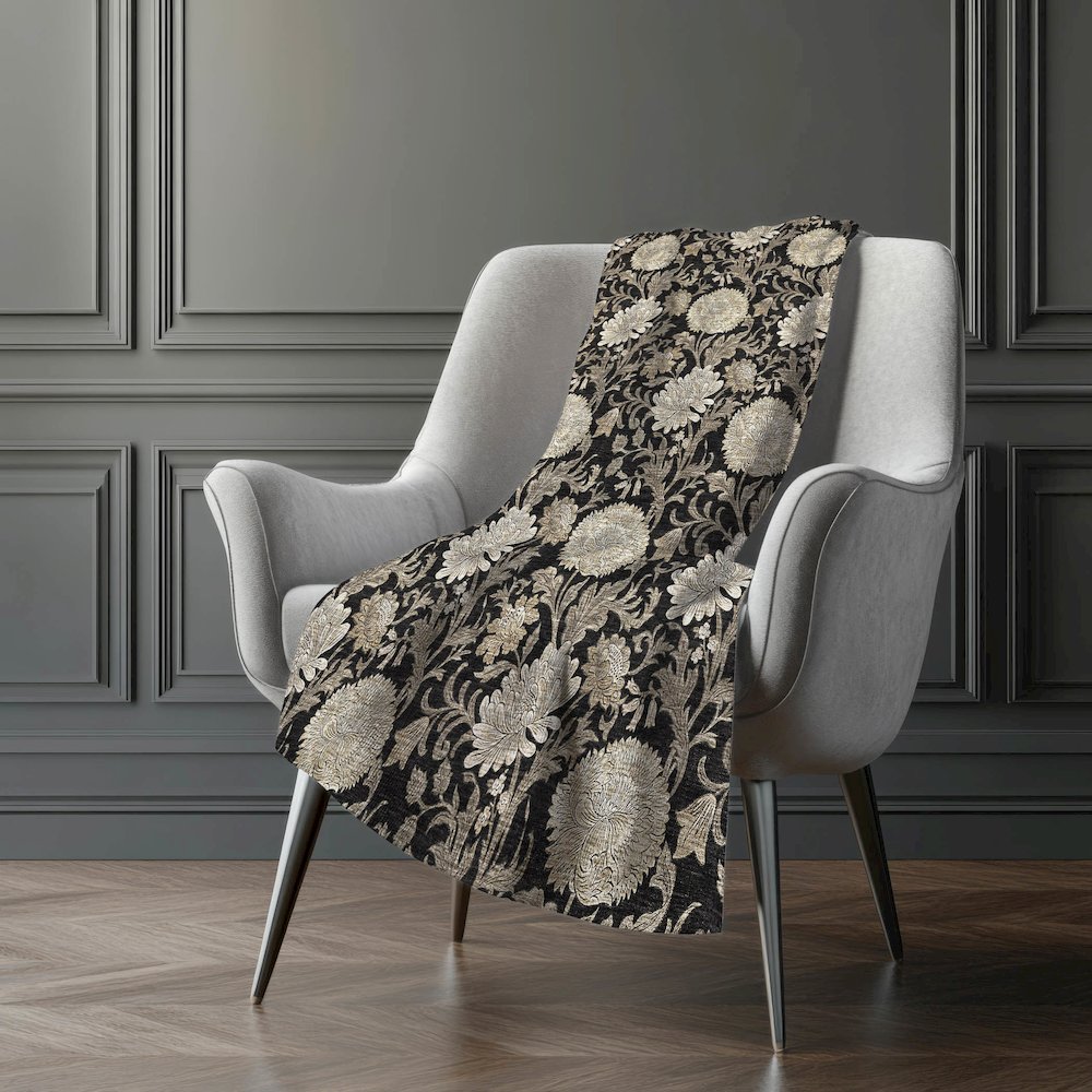 Premium Machine Washable ASB677 Black 50" x 70" Sherpa Throw Blanket. Picture 5