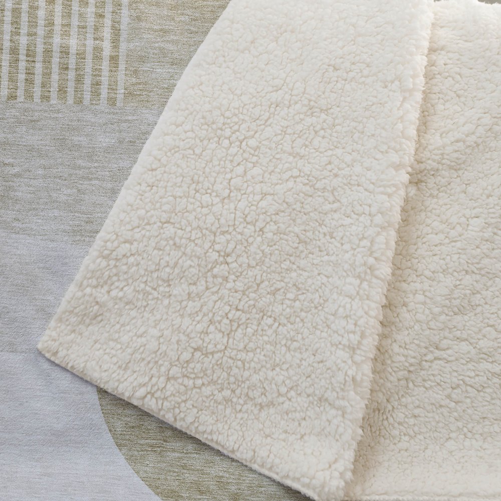 Premium Machine Washable ASB678 Brown 50" x 70" Sherpa Throw Blanket. Picture 2