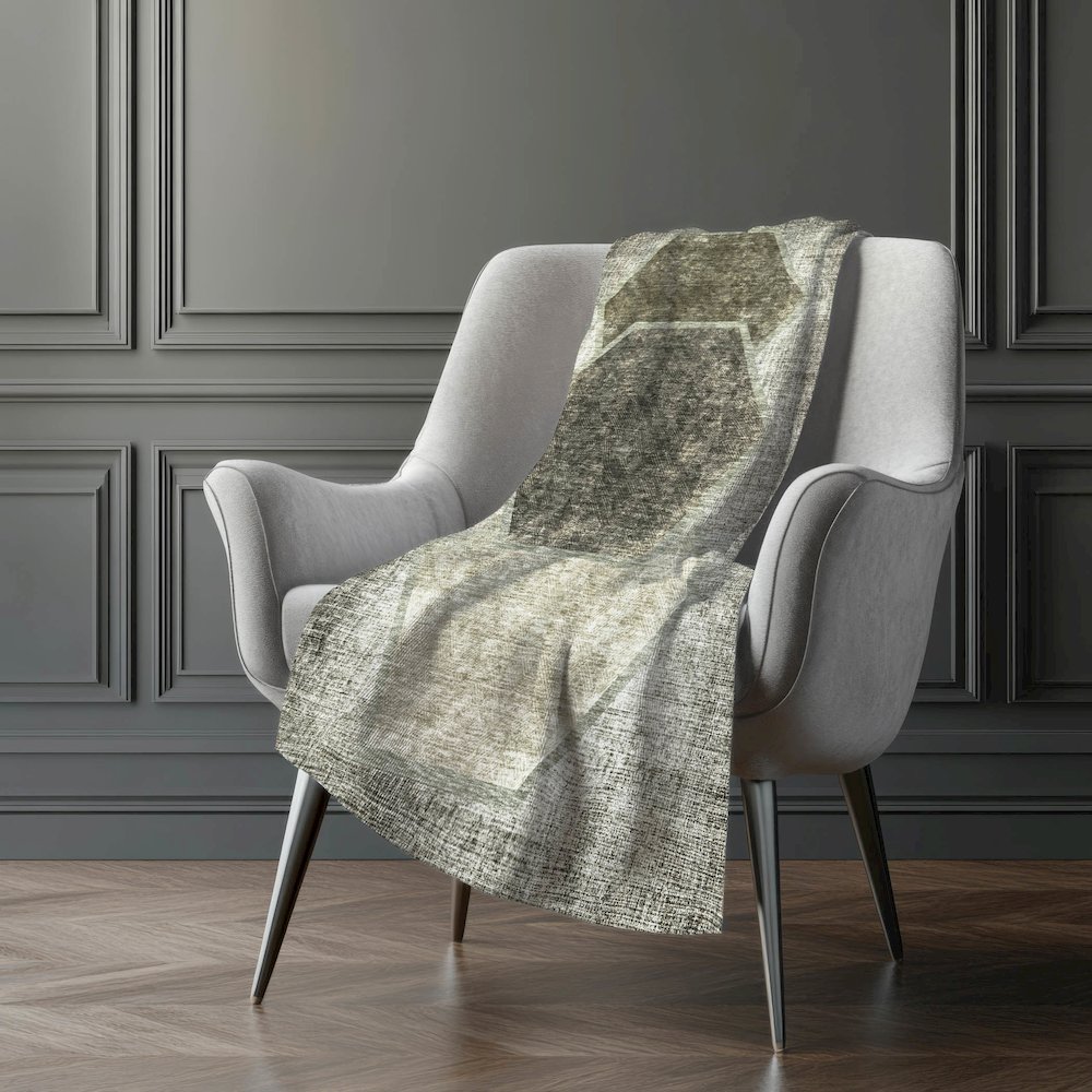 Premium Machine Washable ASB679 Taupe 50" x 70" Sherpa Throw Blanket. Picture 5