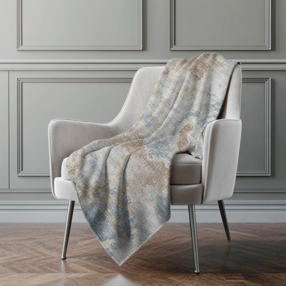 Premium Machine Washable ASB67 Moody 50" x 70" Sherpa Throw Blanket. Picture 5