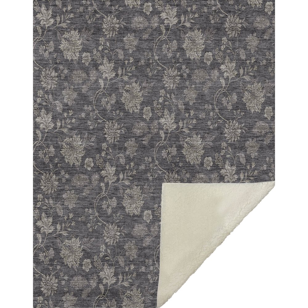 Premium Machine Washable ASB680 Taupe 50" x 70" Sherpa Throw Blanket. Picture 1