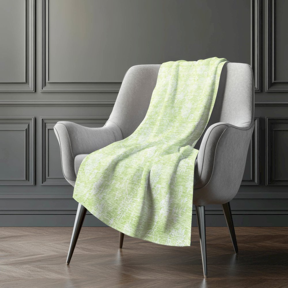 Premium Machine Washable ASB681 Aloe 50" x 70" Sherpa Throw Blanket. Picture 5