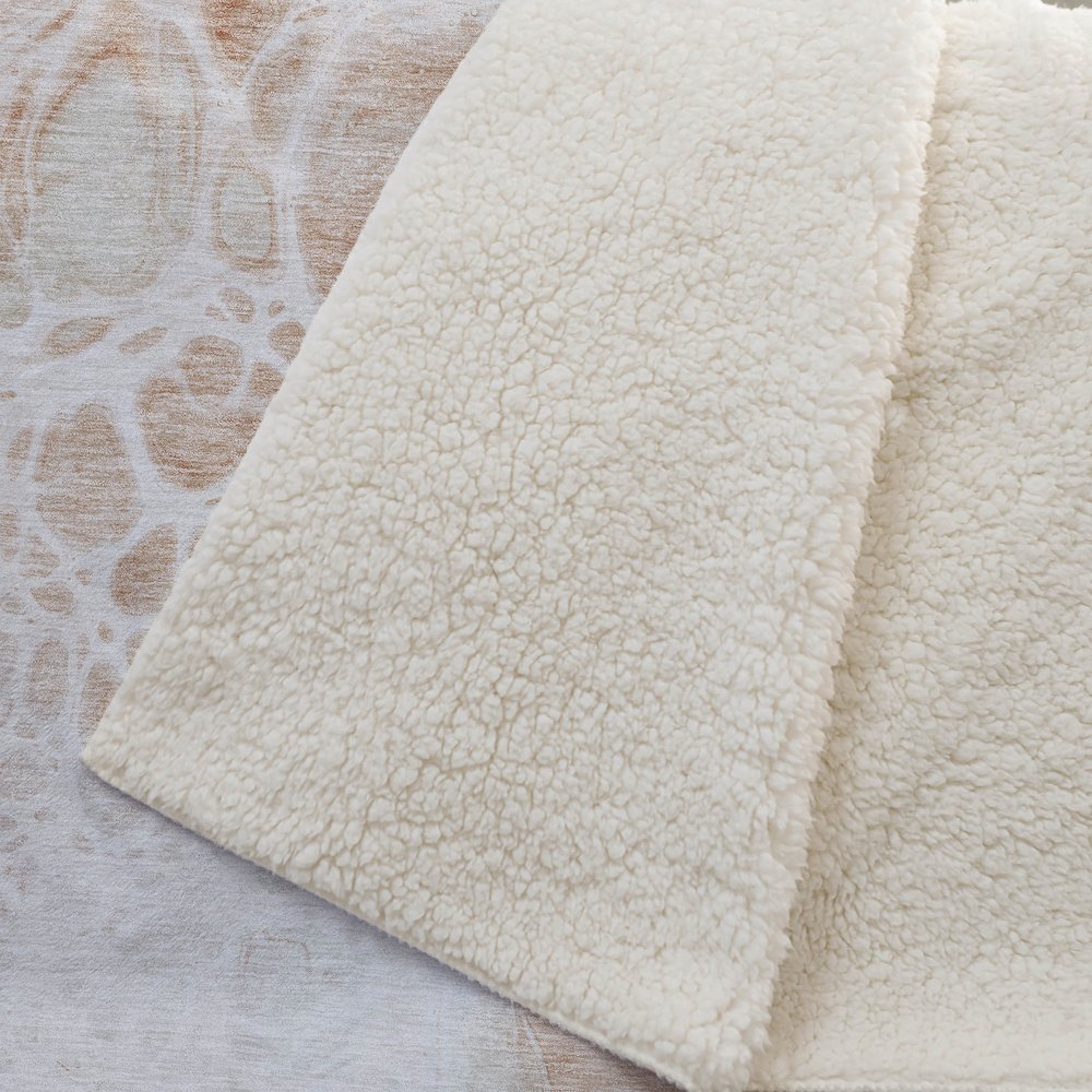 Premium Machine Washable ASB682 Coral 50" x 70" Sherpa Throw Blanket. Picture 2