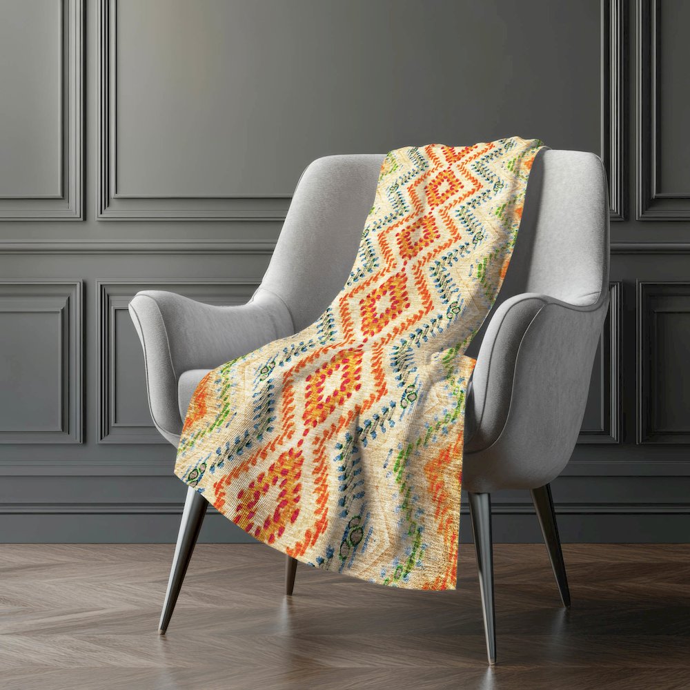 Premium Machine Washable ASB683 Beige 50" x 70" Sherpa Throw Blanket. Picture 5
