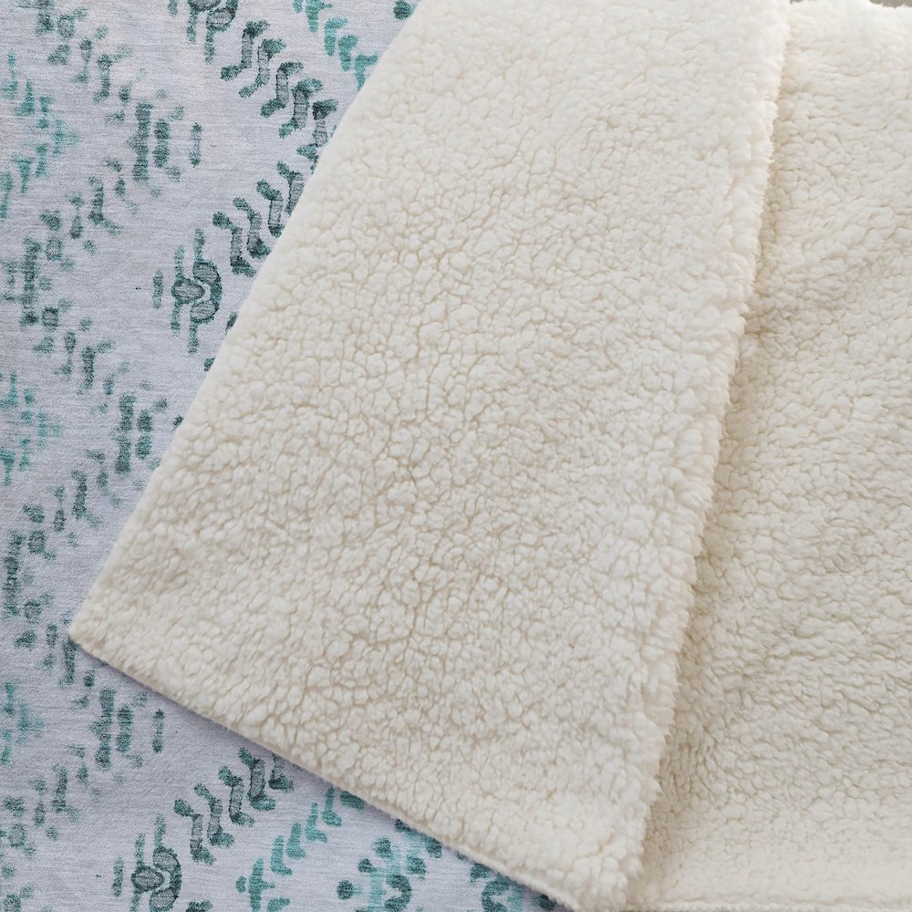 Premium Machine Washable ASB684 Teal 50" x 70" Sherpa Throw Blanket. Picture 2