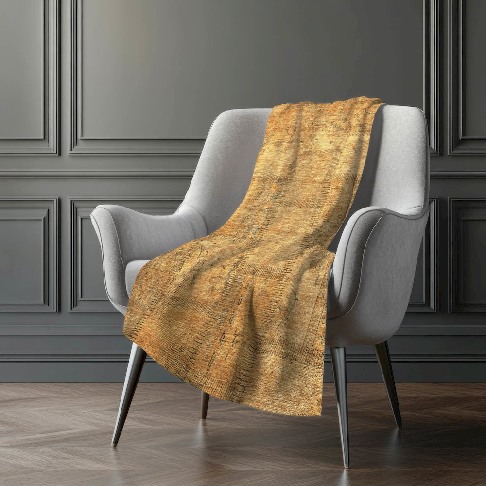 Premium Machine Washable ASB685 Copper 50" x 70" Sherpa Throw Blanket. Picture 5