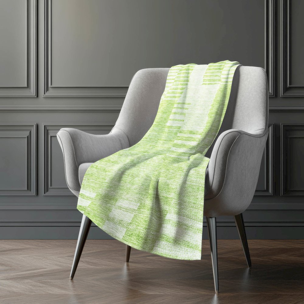 Premium Machine Washable ASB686 Aloe 50" x 70" Sherpa Throw Blanket. Picture 5
