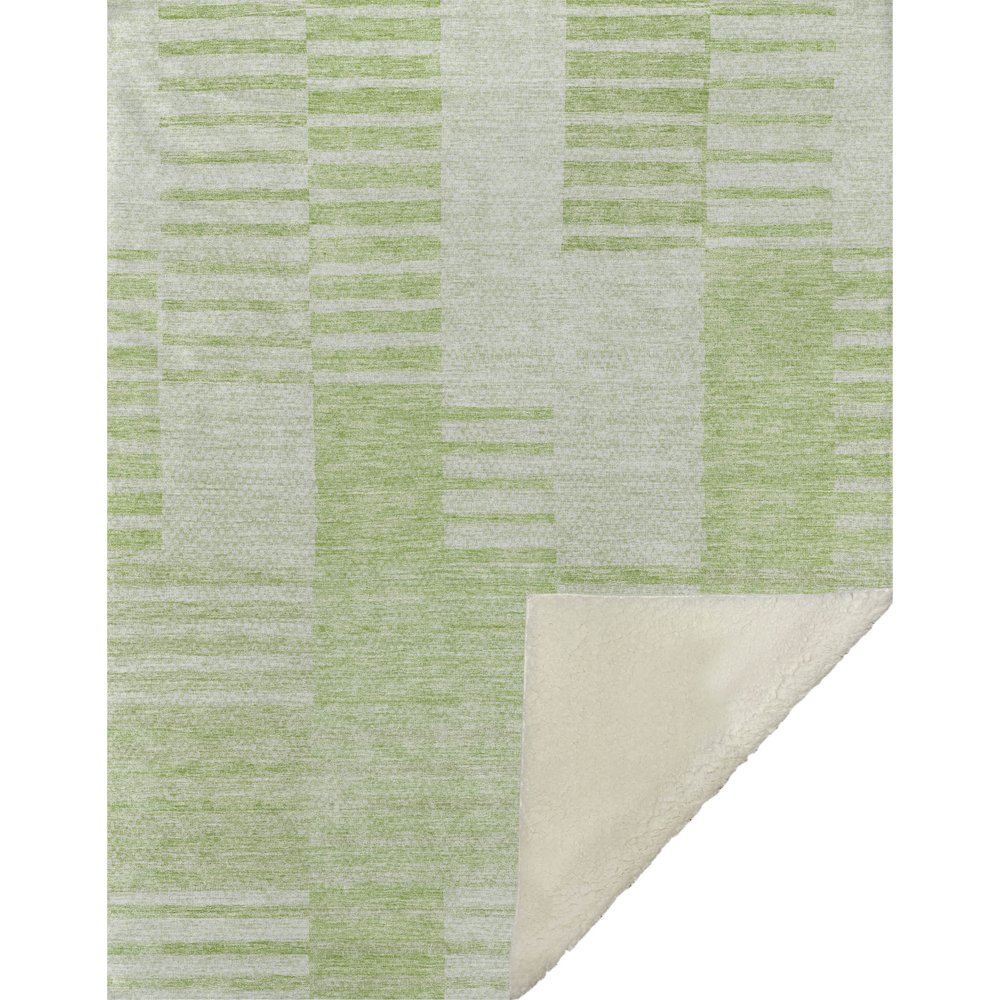 Premium Machine Washable ASB686 Aloe 50" x 70" Sherpa Throw Blanket. Picture 1
