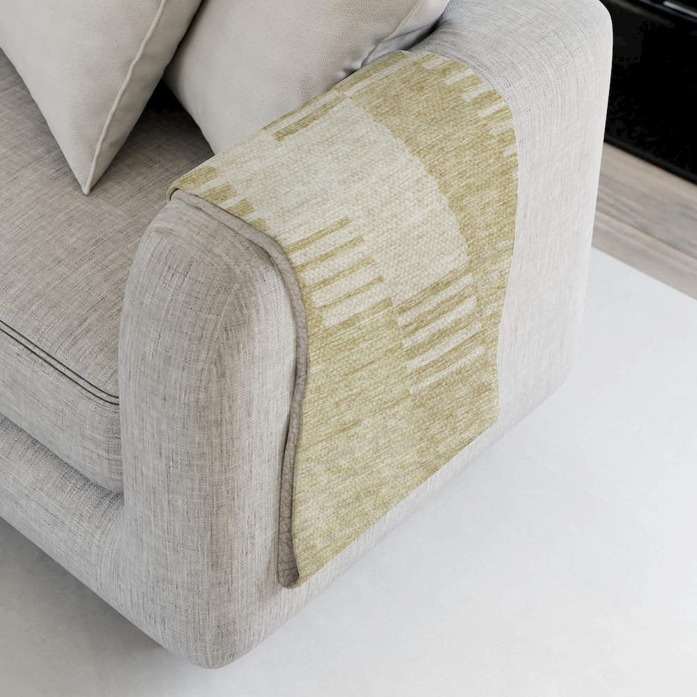 Premium Machine Washable ASB686 Beige 50" x 70" Sherpa Throw Blanket. Picture 4