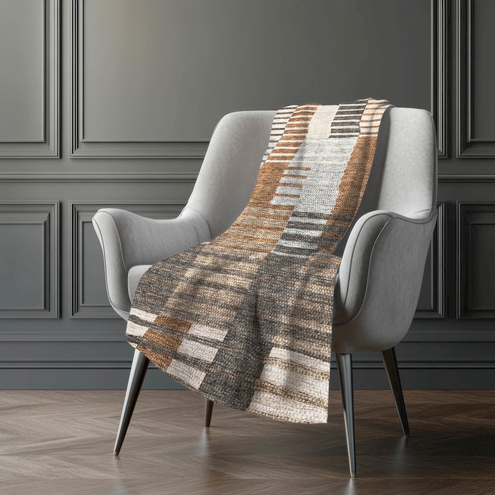Premium Machine Washable ASB687 Paprika 50" x 70" Sherpa Throw Blanket. Picture 5