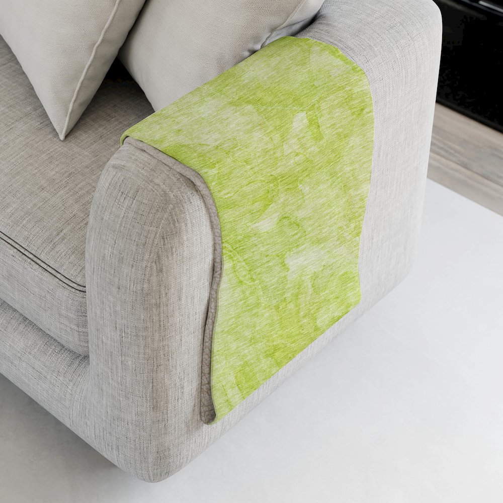 Premium Machine Washable ASB688 Aloe 50" x 70" Sherpa Throw Blanket. Picture 4