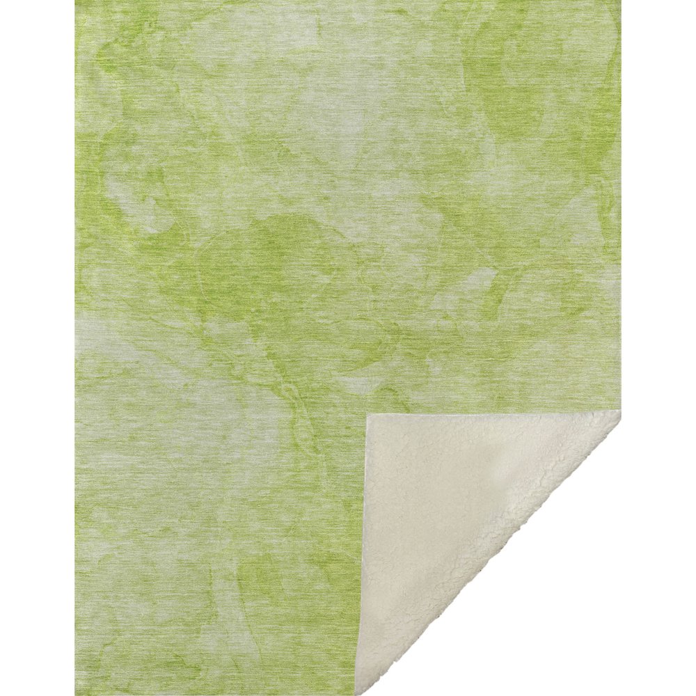 Premium Machine Washable ASB688 Aloe 50" x 70" Sherpa Throw Blanket. Picture 1