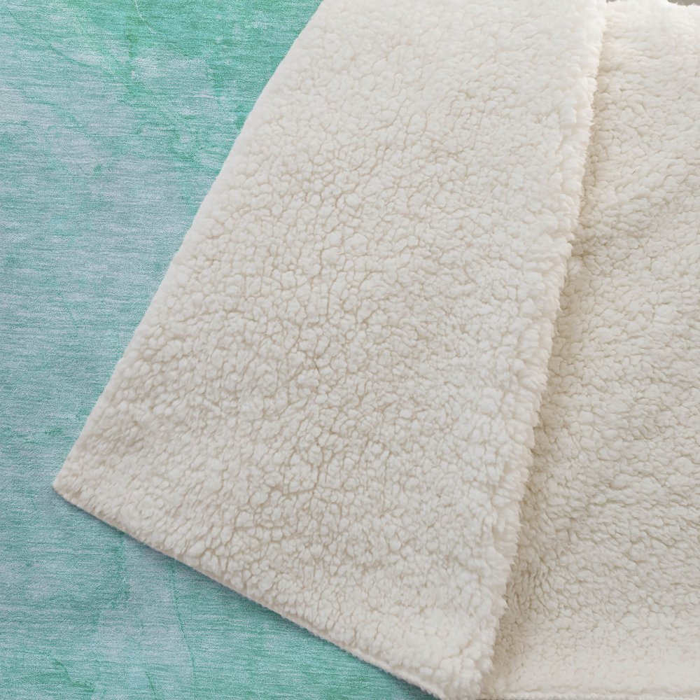 Premium Machine Washable ASB688 Teal 50" x 70" Sherpa Throw Blanket. Picture 2