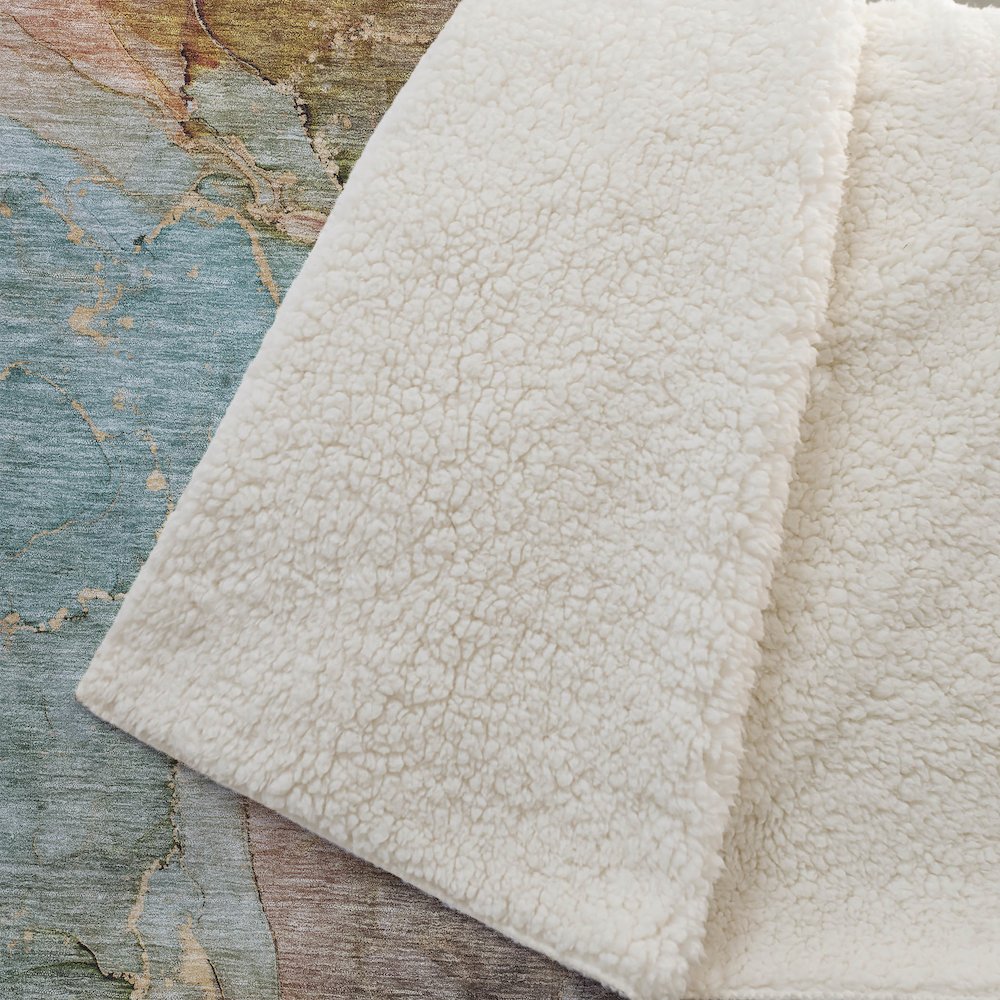 Premium Machine Washable ASB689 Coral 50" x 70" Sherpa Throw Blanket. Picture 2