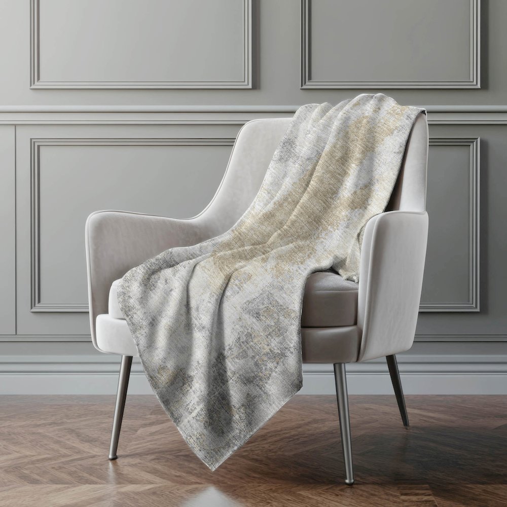 Premium Machine Washable ASB68 Moody 50" x 70" Sherpa Throw Blanket. Picture 5