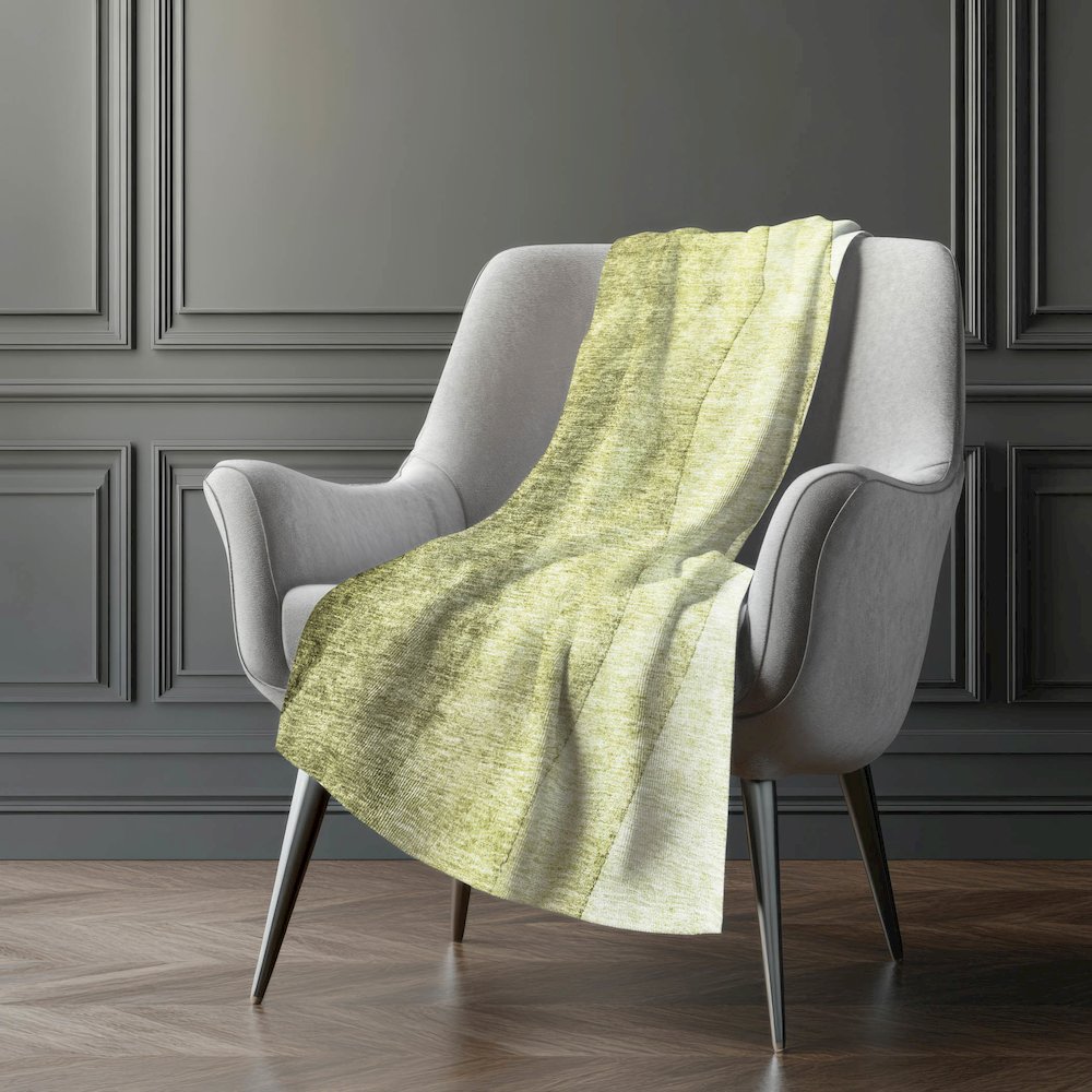 Premium Machine Washable ASB690 Olive 50" x 70" Sherpa Throw Blanket. Picture 5