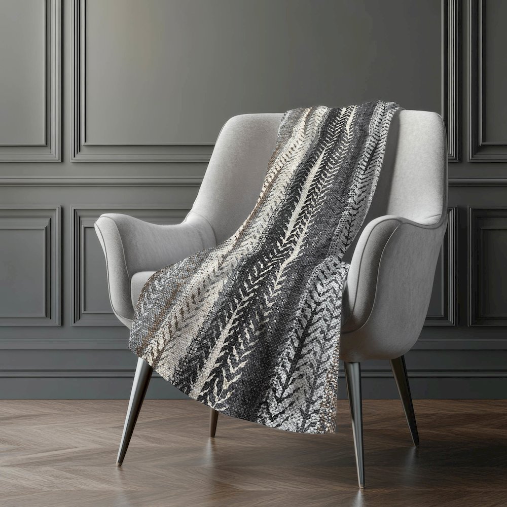 Premium Machine Washable ASB693 Brown 50" x 70" Sherpa Throw Blanket. Picture 5