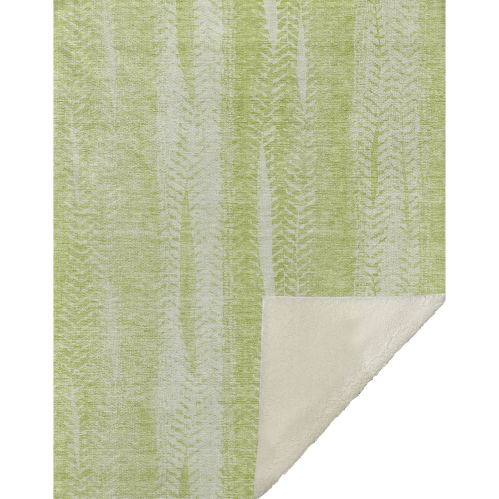 Premium Machine Washable ASB694 Aloe 50" x 70" Sherpa Throw Blanket. Picture 1