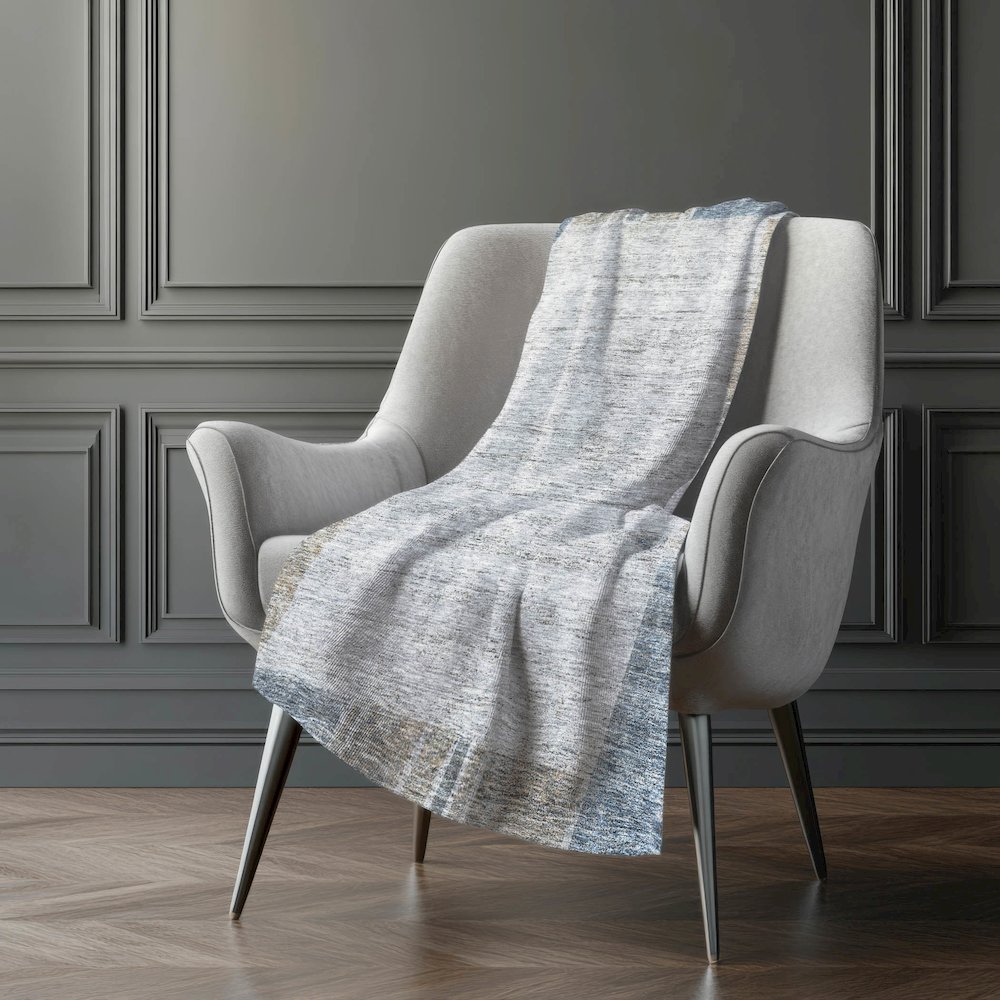 Premium Machine Washable ASB695 Taupe 50" x 70" Sherpa Throw Blanket. Picture 5