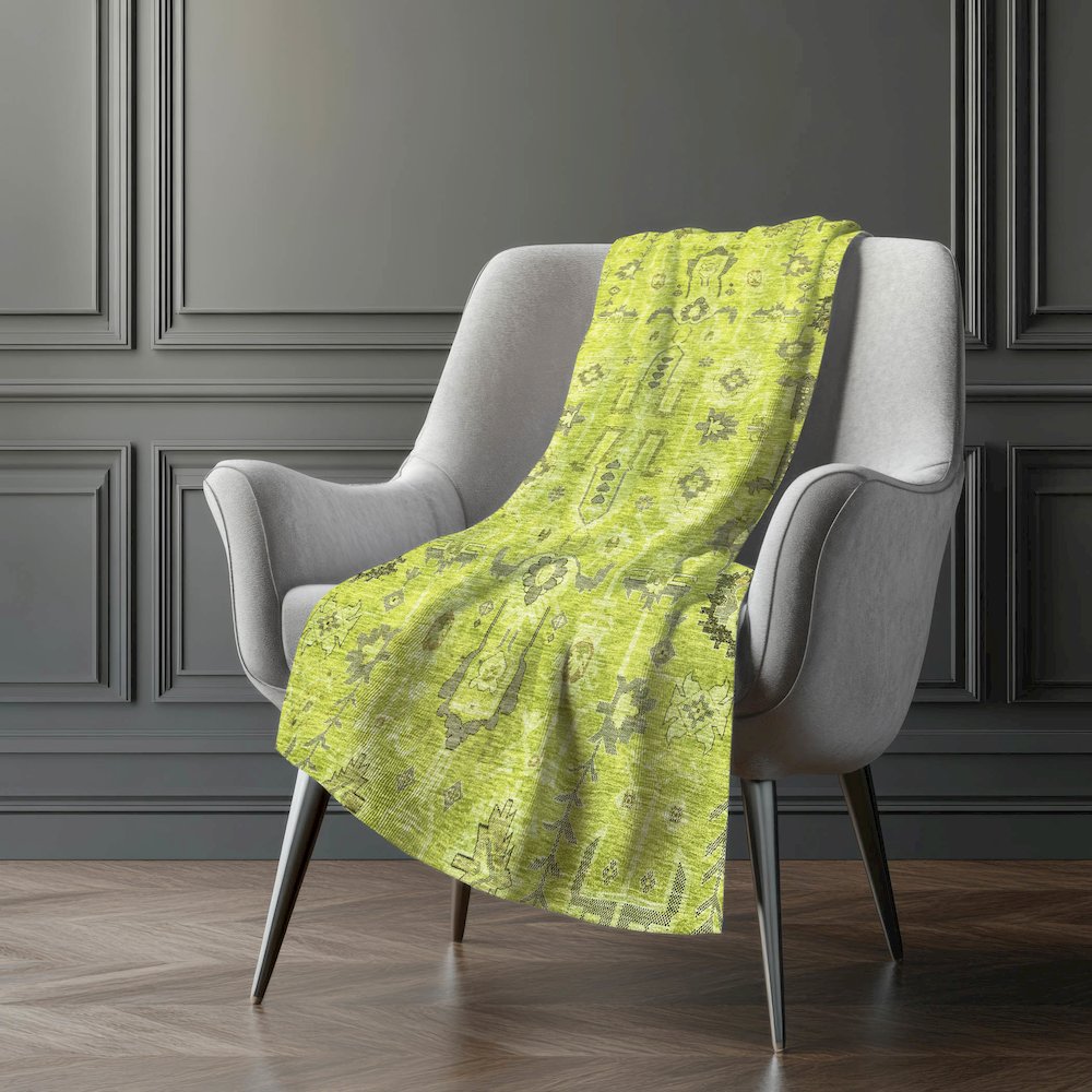 Premium Machine Washable ASB697 Aloe 50" x 70" Sherpa Throw Blanket. Picture 5