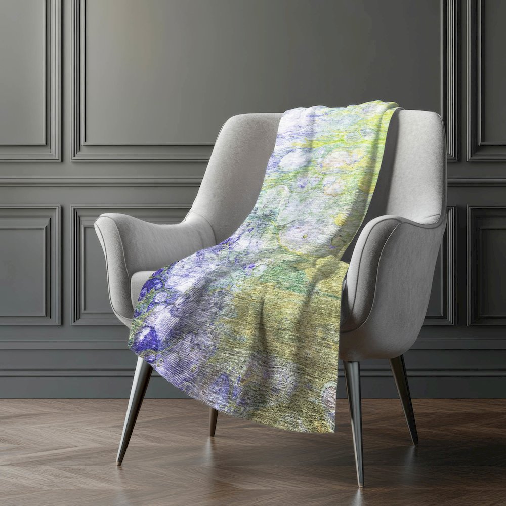 Premium Machine Washable ASB698 Aloe 50" x 70" Sherpa Throw Blanket. Picture 5