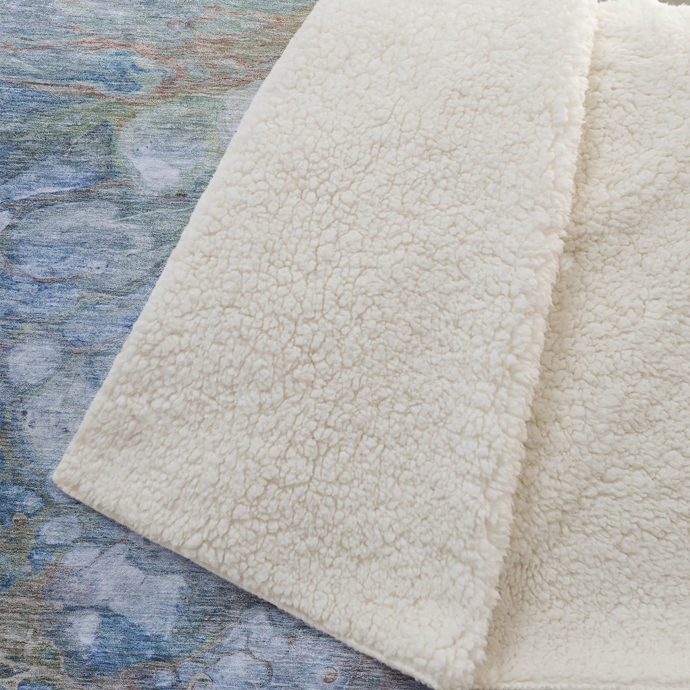 Premium Machine Washable ASB698 Coral 50" x 70" Sherpa Throw Blanket. Picture 2
