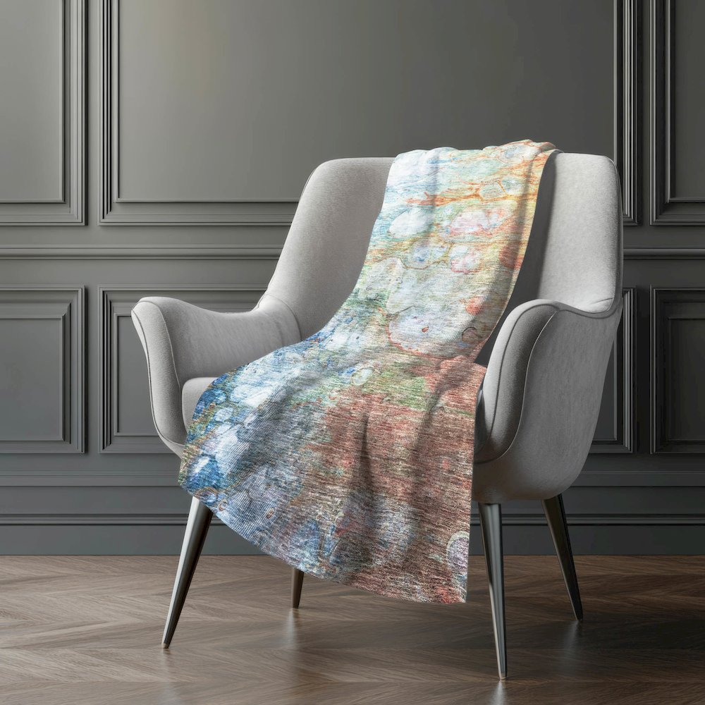 Premium Machine Washable ASB698 Coral 50" x 70" Sherpa Throw Blanket. Picture 5