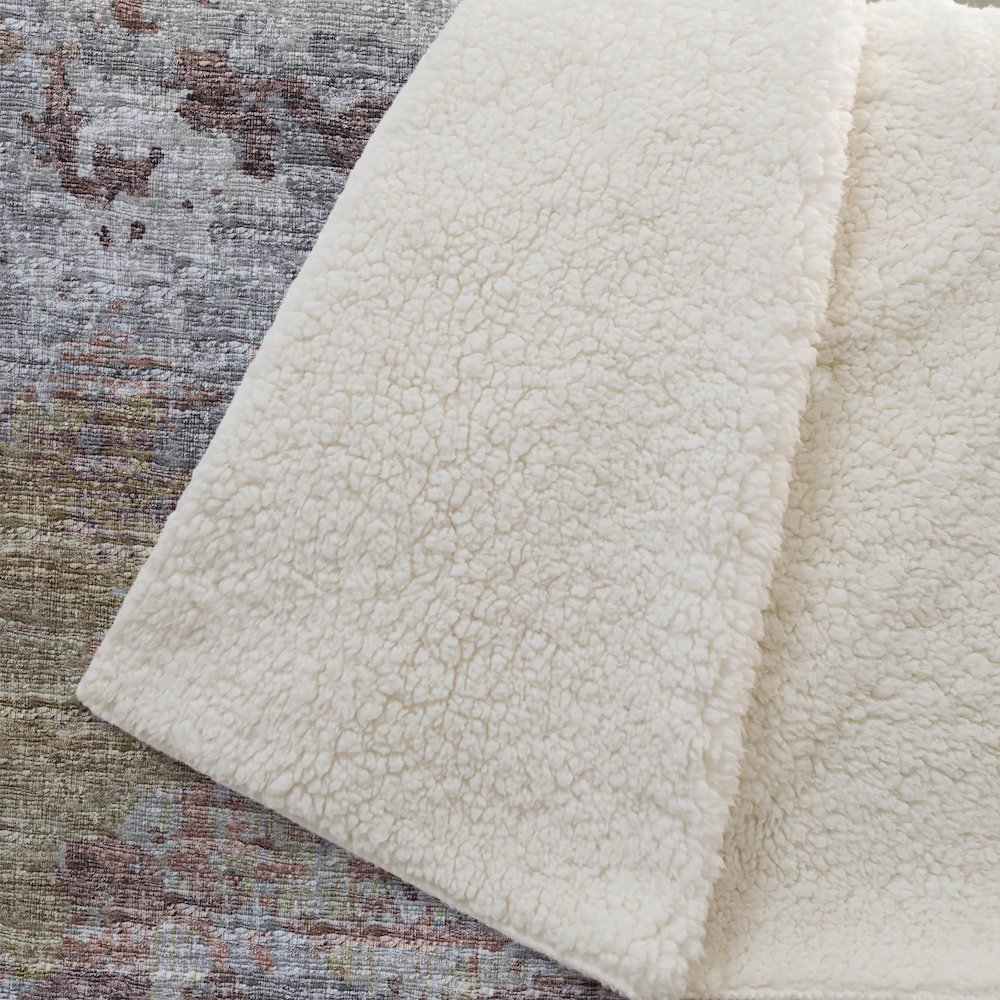 Premium Machine Washable ASB69 Multi 50" x 70" Sherpa Throw Blanket. Picture 2