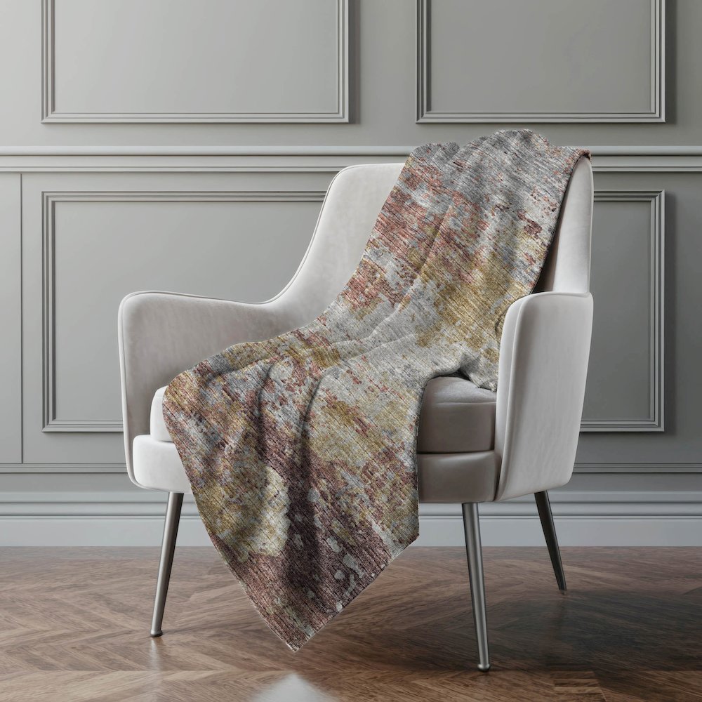Premium Machine Washable ASB69 Multi 50" x 70" Sherpa Throw Blanket. Picture 5