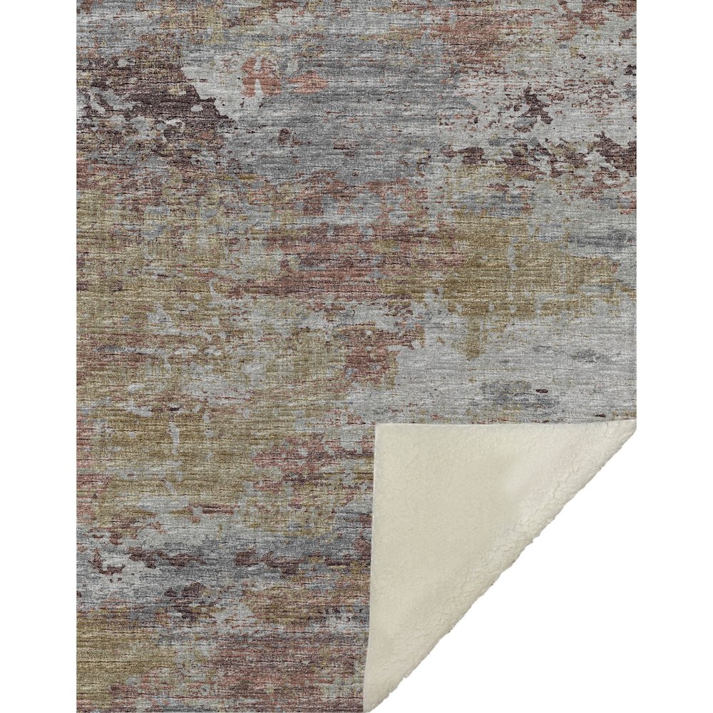 Premium Machine Washable ASB69 Multi 50" x 70" Sherpa Throw Blanket. Picture 1