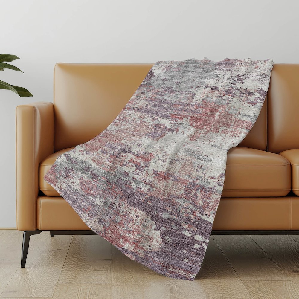 Premium Machine Washable ASB69 Pink 50" x 70" Sherpa Throw Blanket. Picture 4