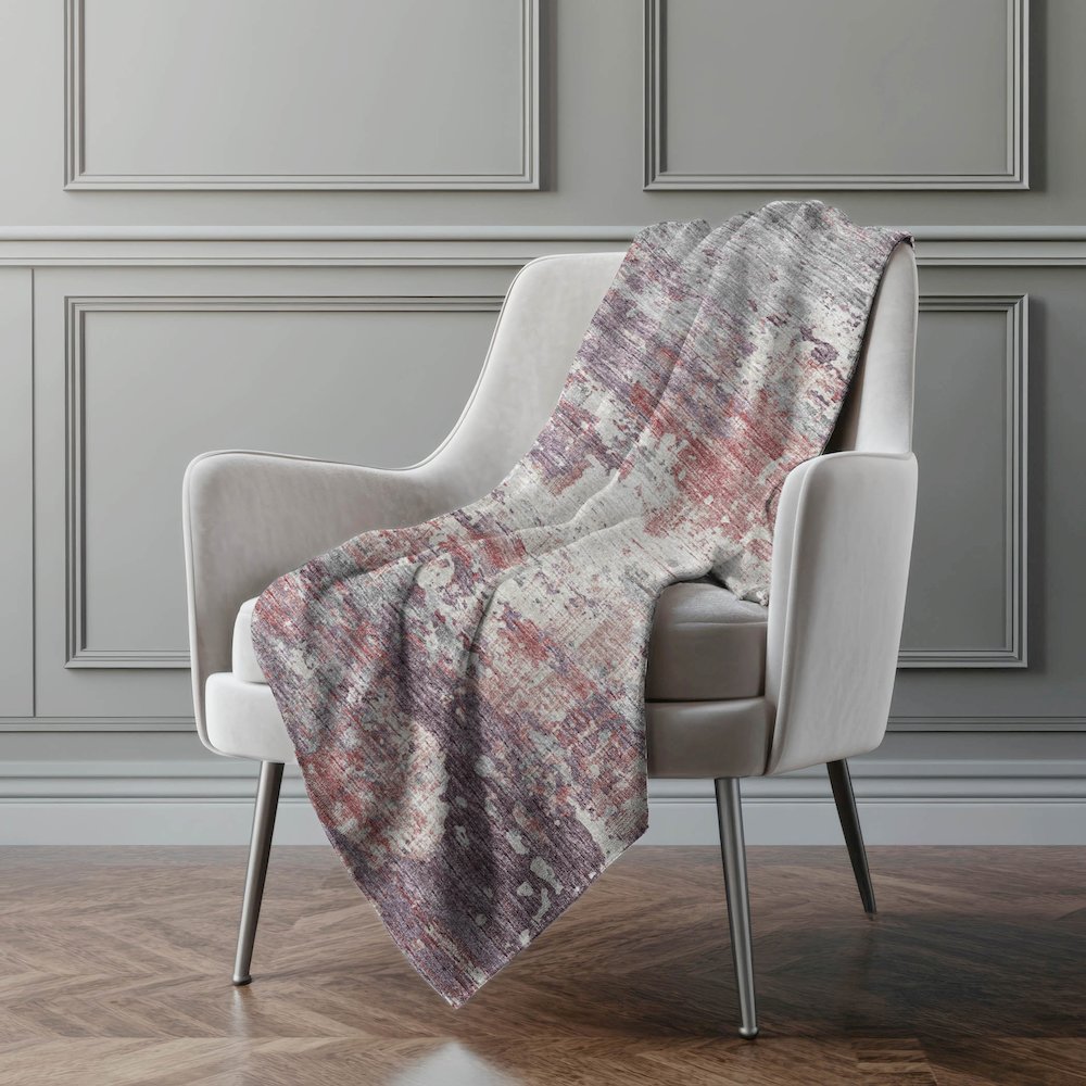 Premium Machine Washable ASB69 Pink 50" x 70" Sherpa Throw Blanket. Picture 5