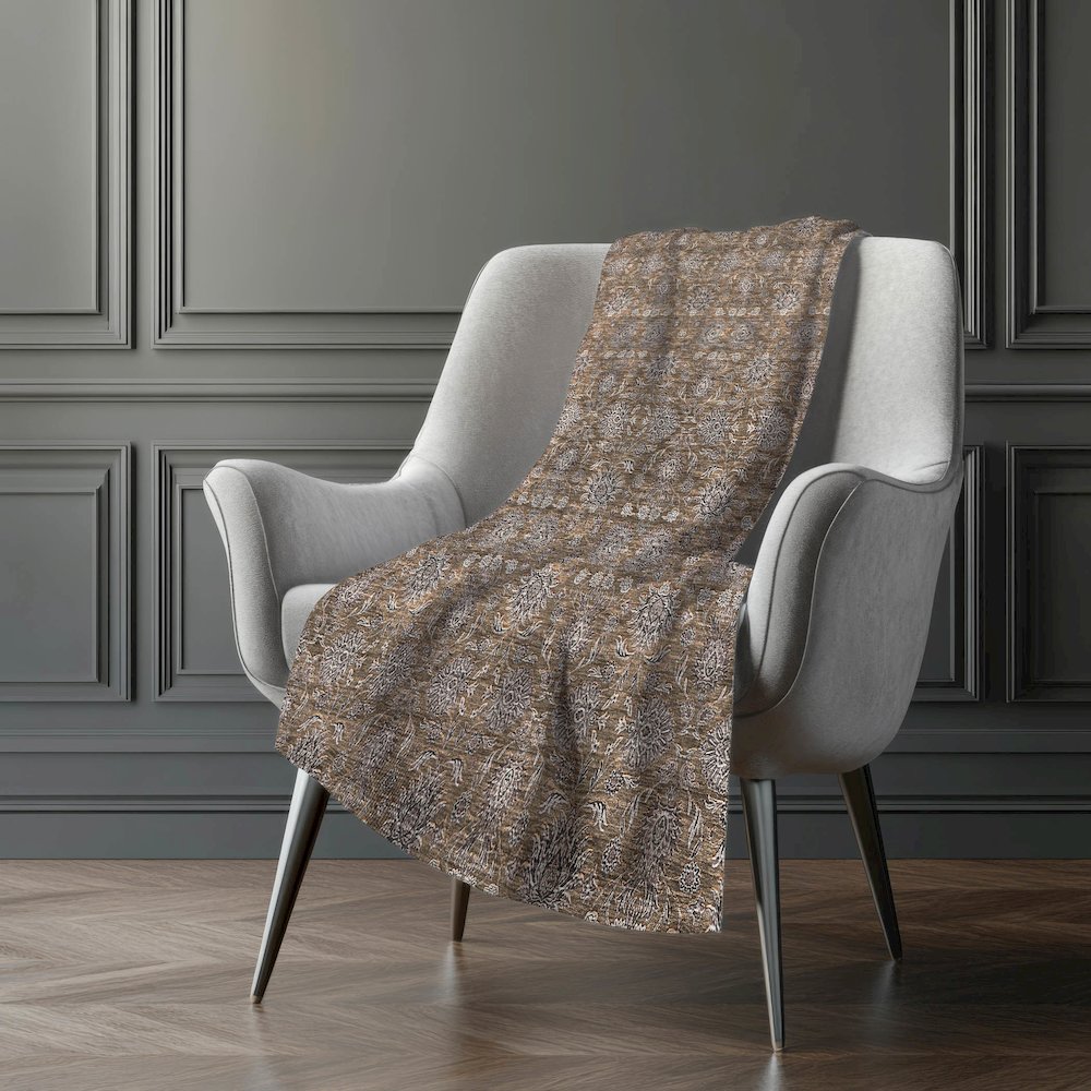 Premium Machine Washable ASB702 Chocolate 50" x 70" Sherpa Throw Blanket. Picture 5