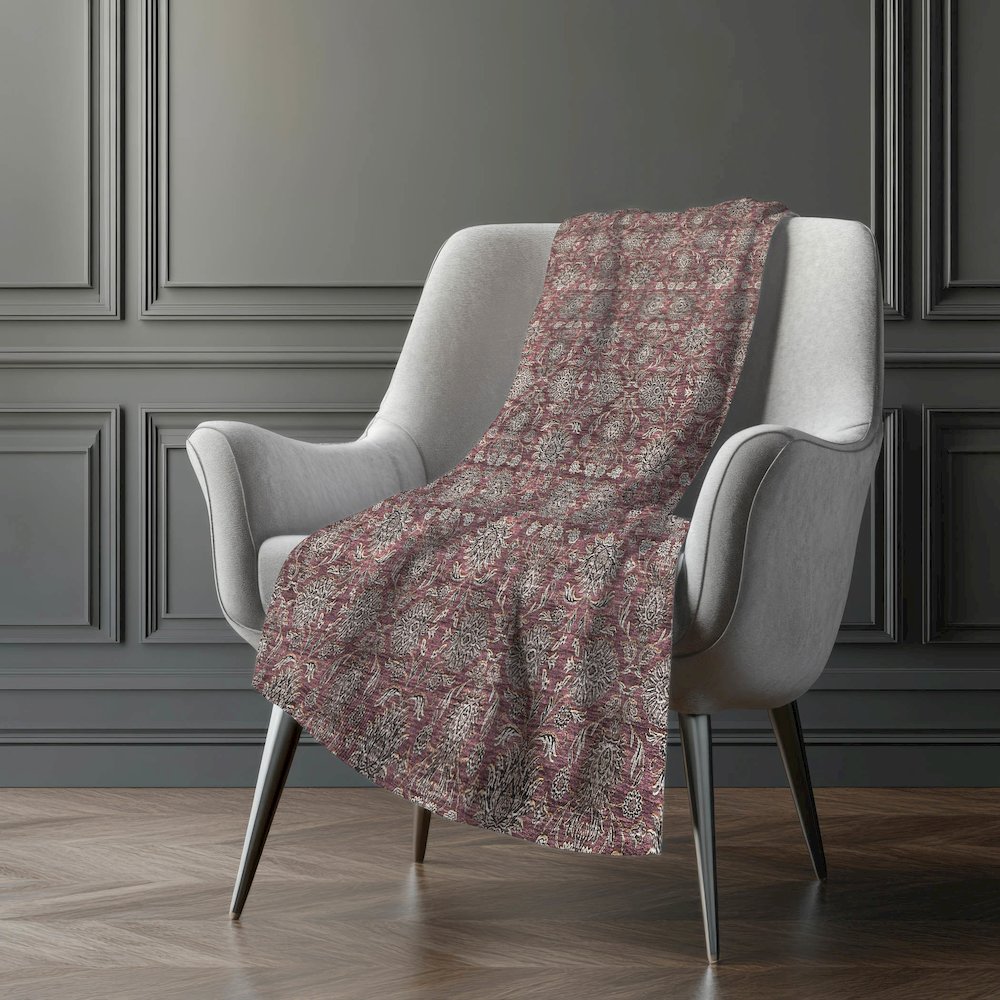 Premium Machine Washable ASB702 Merlot 50" x 70" Sherpa Throw Blanket. Picture 5