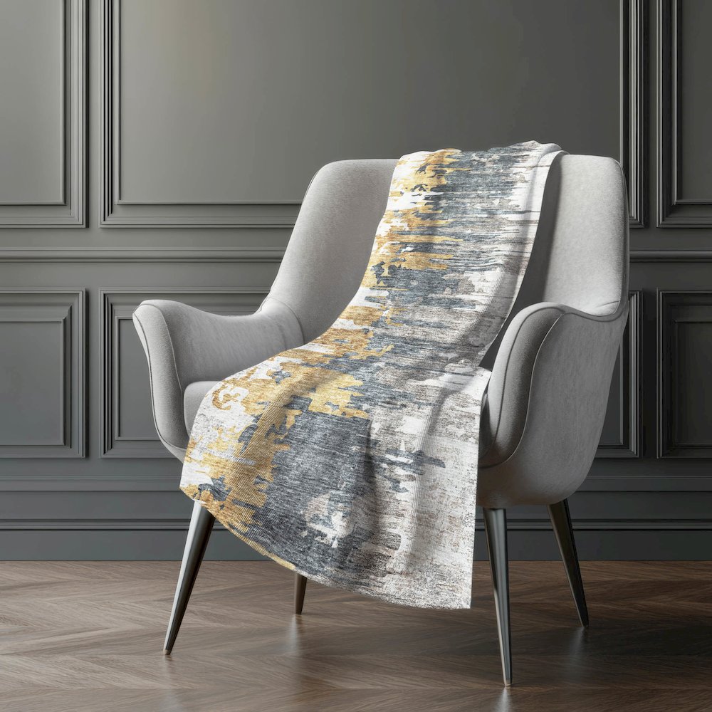 Premium Machine Washable ASB704 Ivory 50" x 70" Sherpa Throw Blanket. Picture 5
