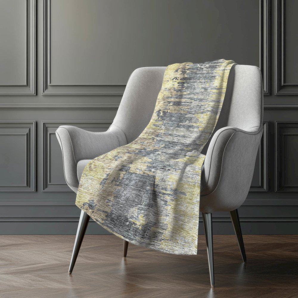Premium Machine Washable ASB704 Pewter 50" x 70" Sherpa Throw Blanket. Picture 5