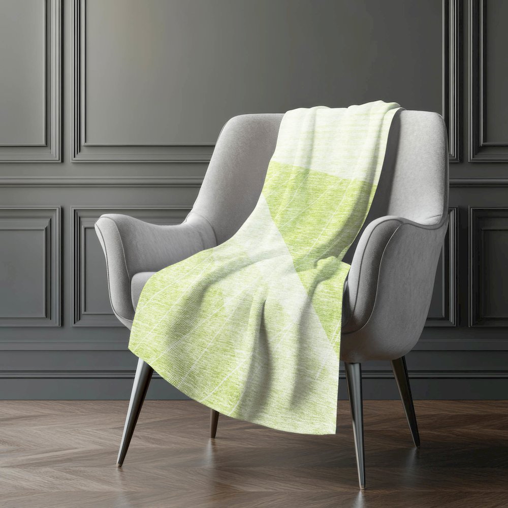 Premium Machine Washable ASB706 Aloe 50" x 70" Sherpa Throw Blanket. Picture 5