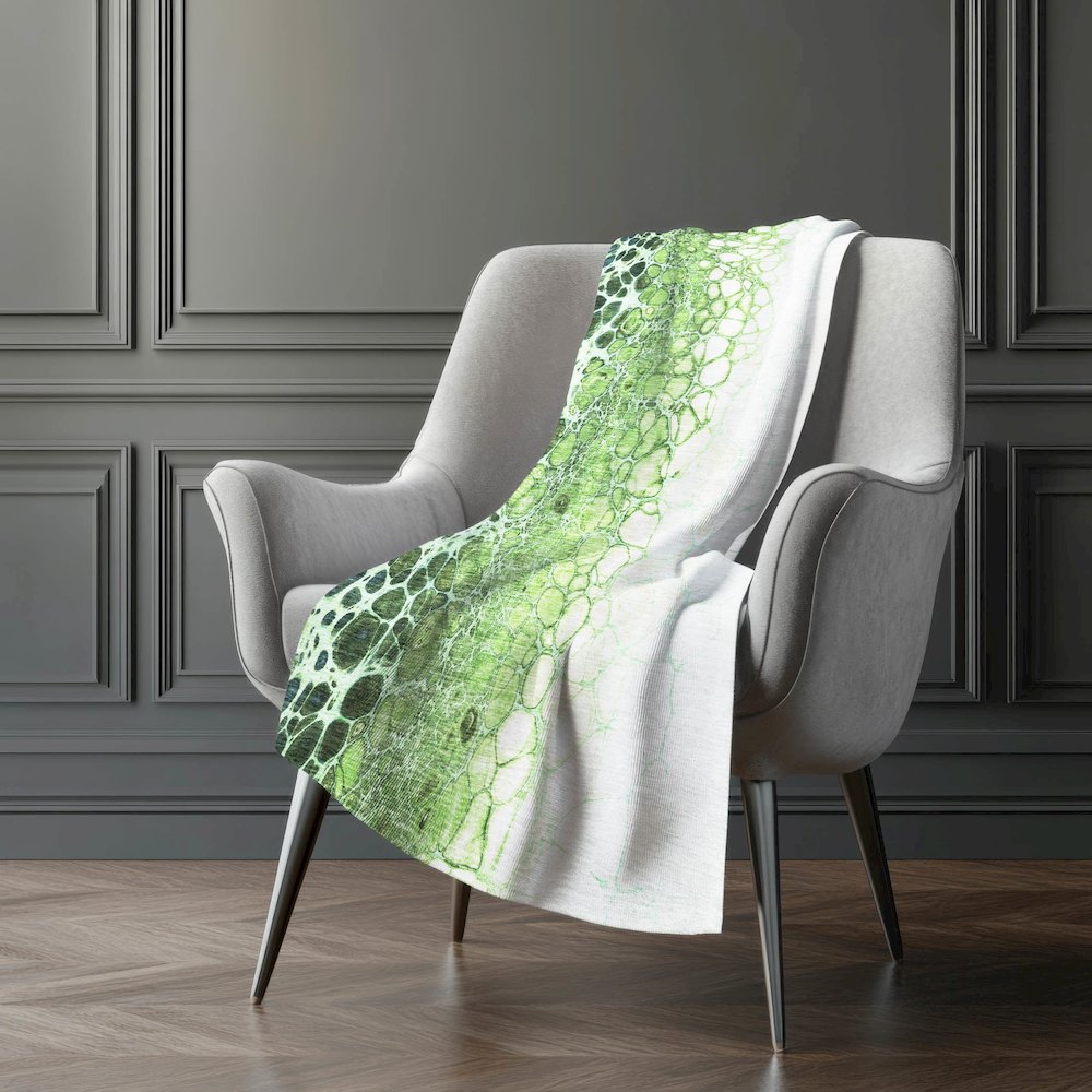 Premium Machine Washable ASB707 Aloe 50" x 70" Sherpa Throw Blanket. Picture 5