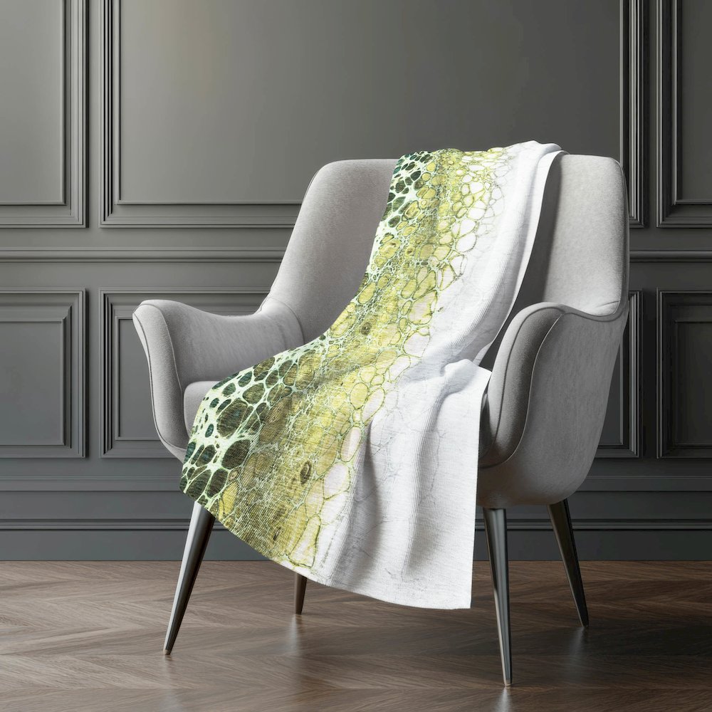 Premium Machine Washable ASB707 Olive 50" x 70" Sherpa Throw Blanket. Picture 5