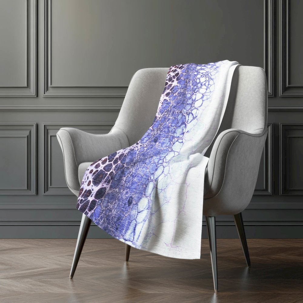 Premium Machine Washable ASB707 Purple 50" x 70" Sherpa Throw Blanket. Picture 5