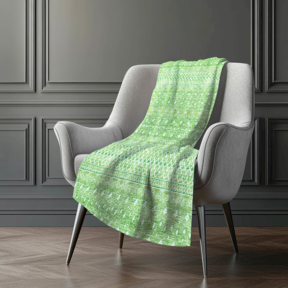 Premium Machine Washable ASB709 Aloe 50" x 70" Sherpa Throw Blanket. Picture 5