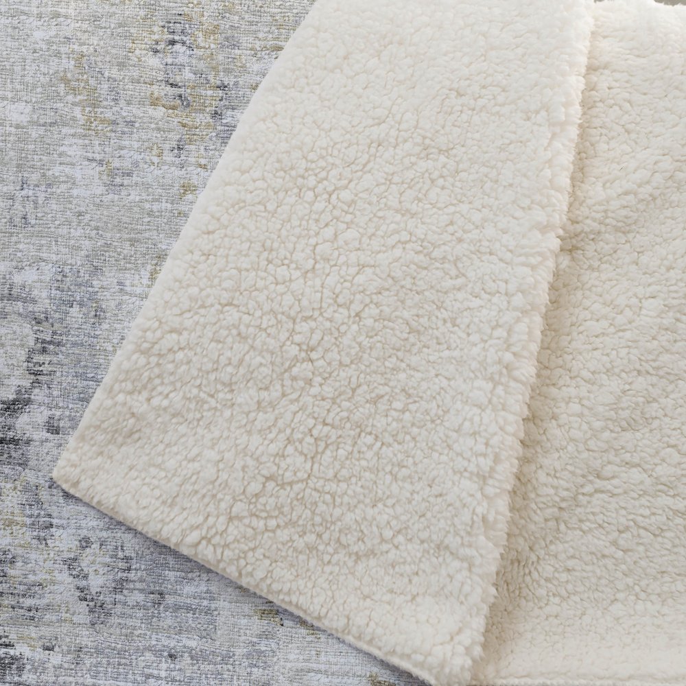 Premium Machine Washable ASB70 Moody 50" x 70" Sherpa Throw Blanket. Picture 2